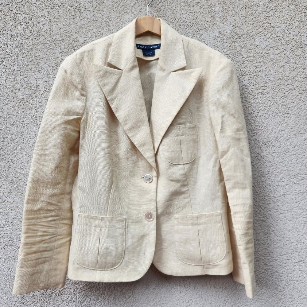 Ralph Lauren Blue Label linen blazer women’s
